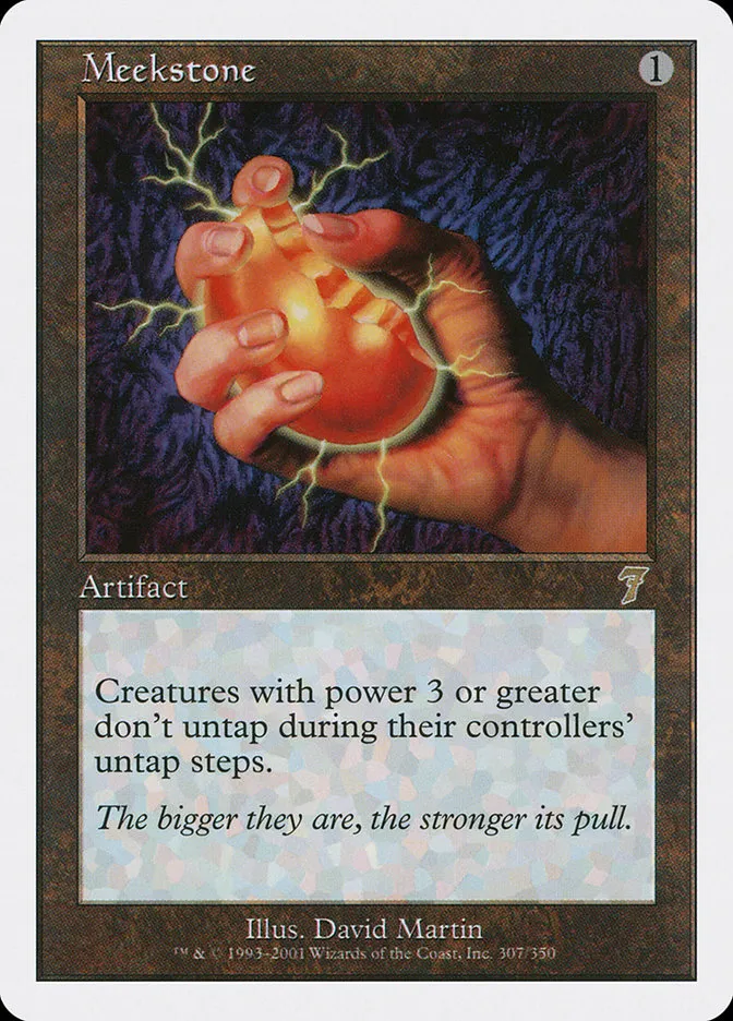 2001 Seventh Edition Meekstone rare #307 rare card image