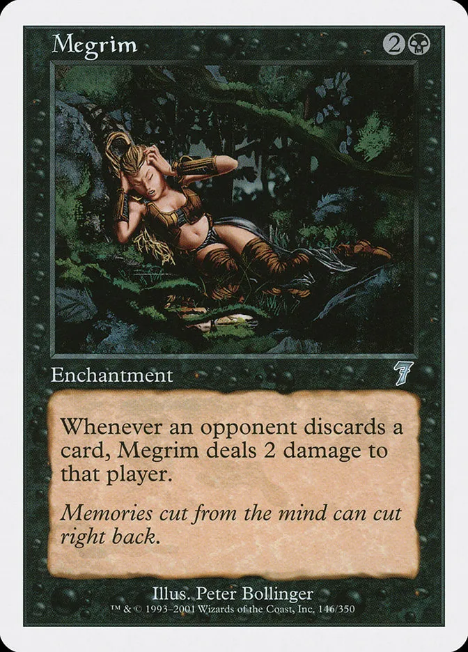 2001 Seventh Edition Megrim uncommon #146 uncommon card image