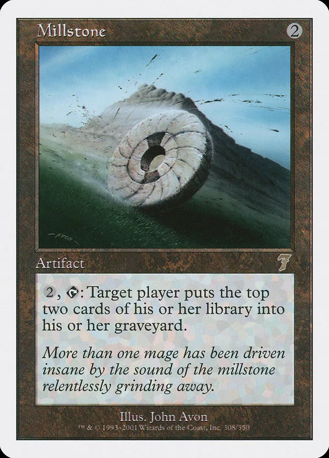 2001 Seventh Edition Millstone rare #308 rare card image