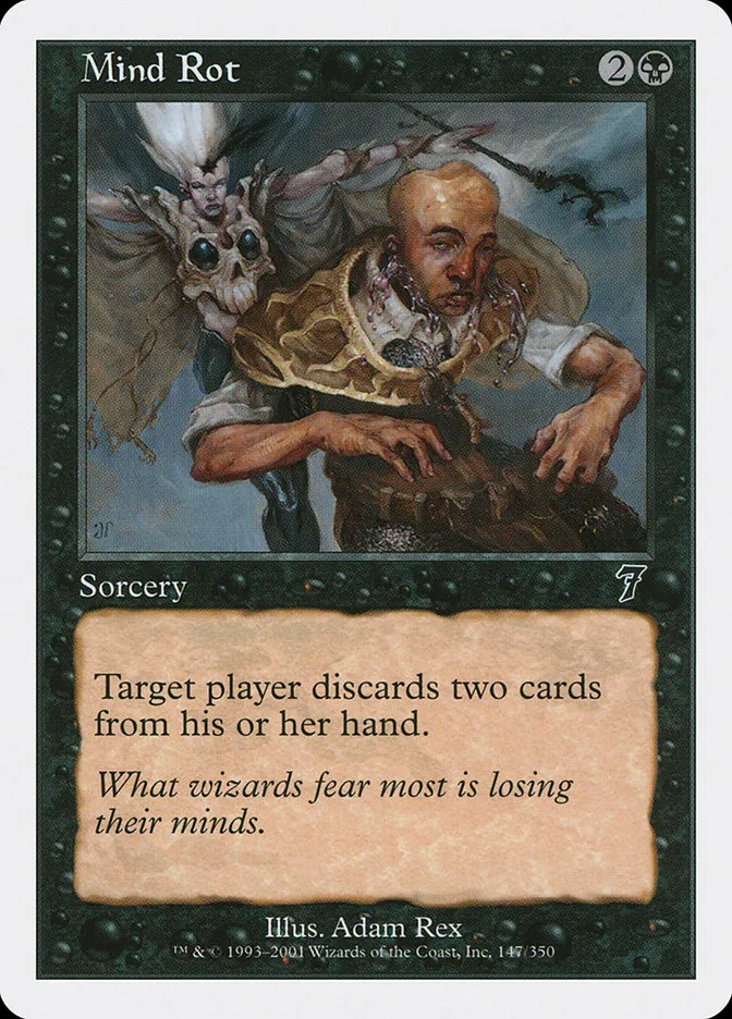 2001 Seventh Edition Mind Rot common #147 common card image