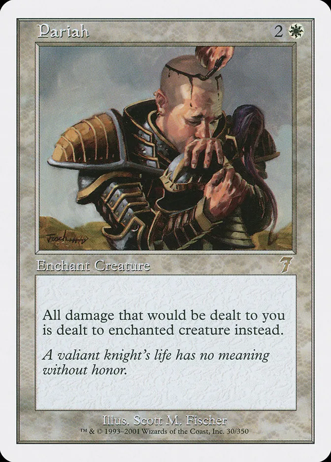 2001 Seventh Edition Pariah rare #30 rare card image