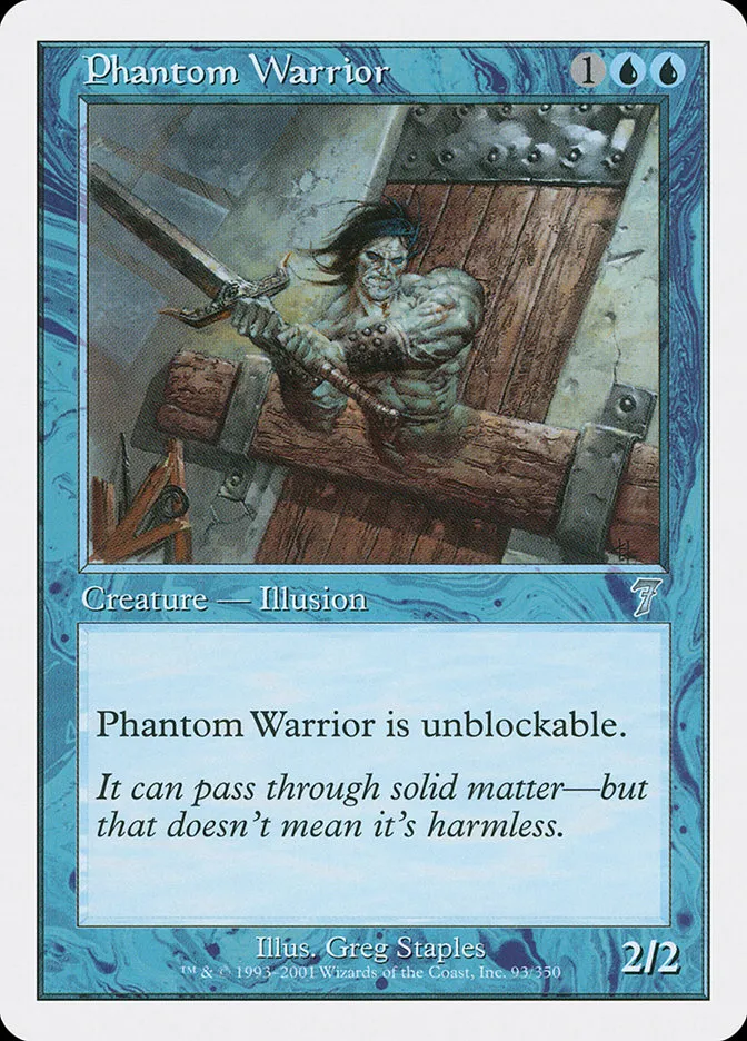 2001 Seventh Edition Phantom Warrior uncommon #93 uncommon card image