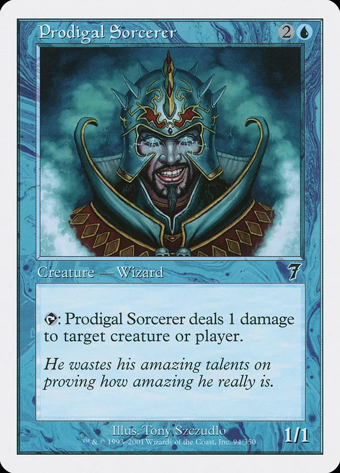 2001 Seventh Edition Prodigal Sorcerer common #94 common card image