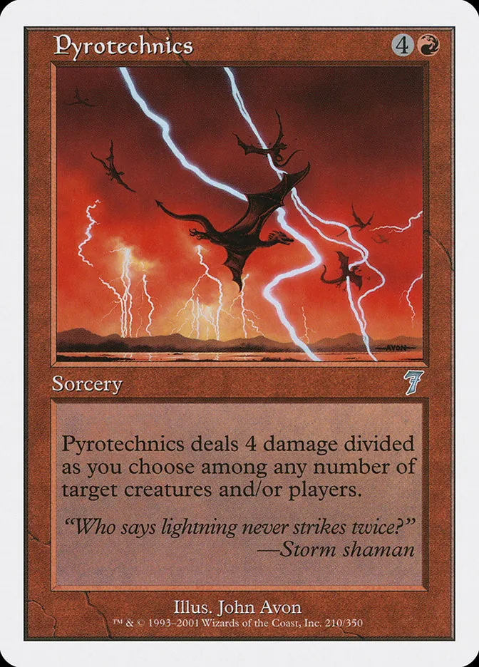 2001 Seventh Edition Pyrotechnics uncommon #210 uncommon card image
