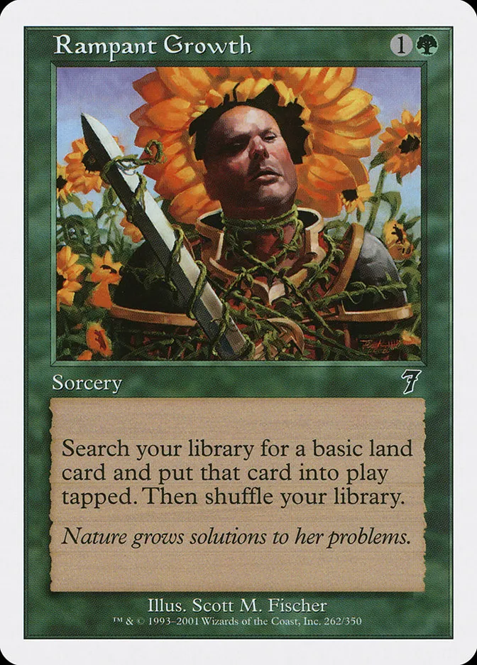 2001 Seventh Edition Rampant Growth common #262 common card image
