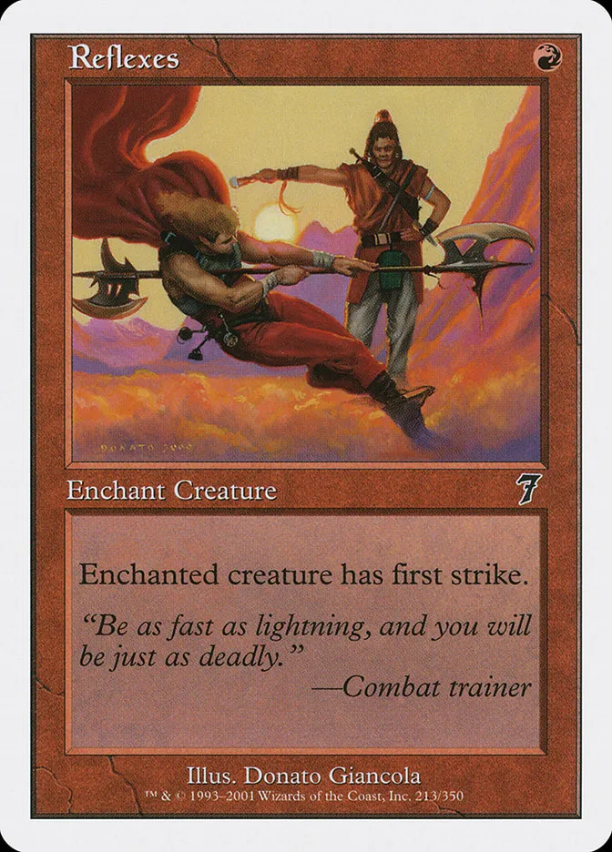 2001 Seventh Edition Reflexes common #213 common card image