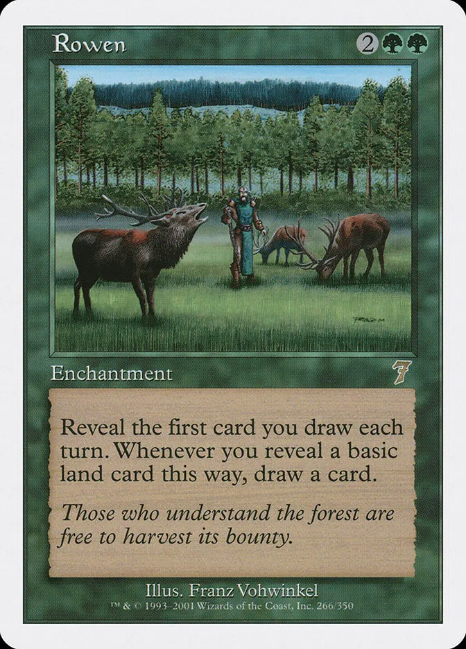 2001 Seventh Edition Rowen #266 rare card image