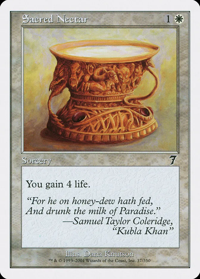2001 Seventh Edition Sacred Nectar common #37 common card image
