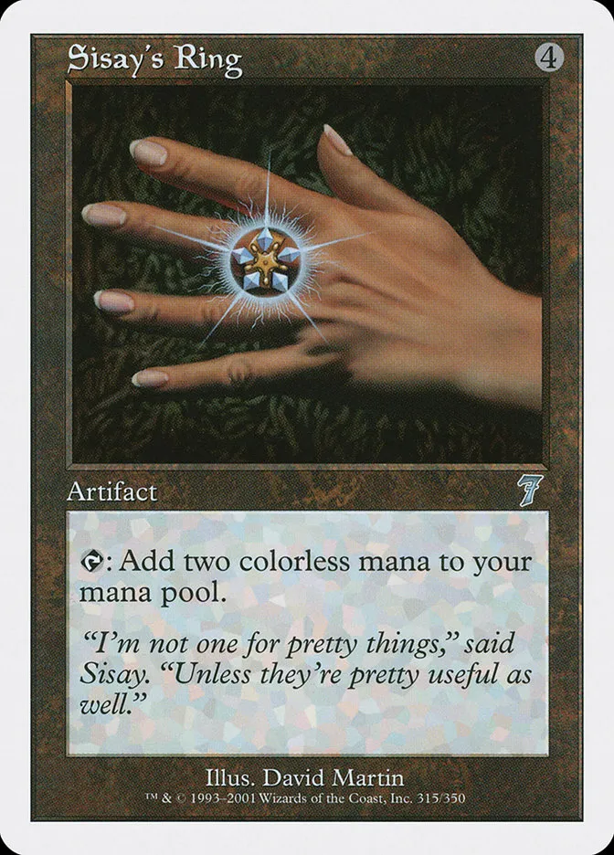 2001 Seventh Edition Sisay's Ring uncommon #315 uncommon card image