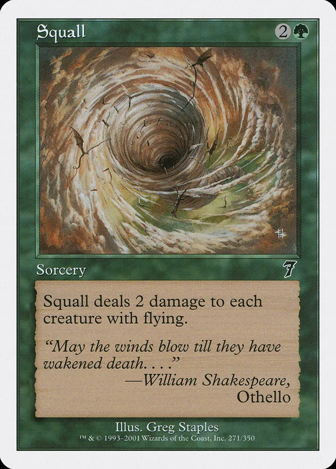 2001 Seventh Edition Squall common #271 common card image