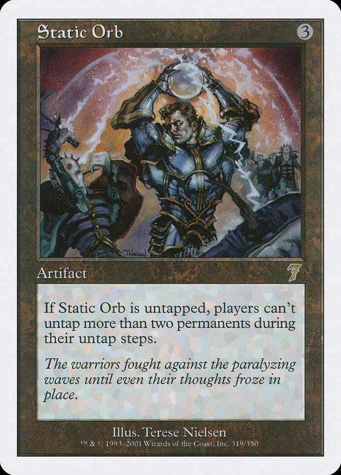2001 Seventh Edition Static Orb rare #319 rare card image