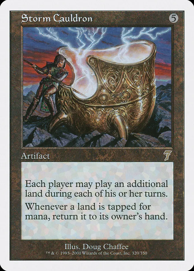 2001 Seventh Edition Storm Cauldron rare #320 rare card image