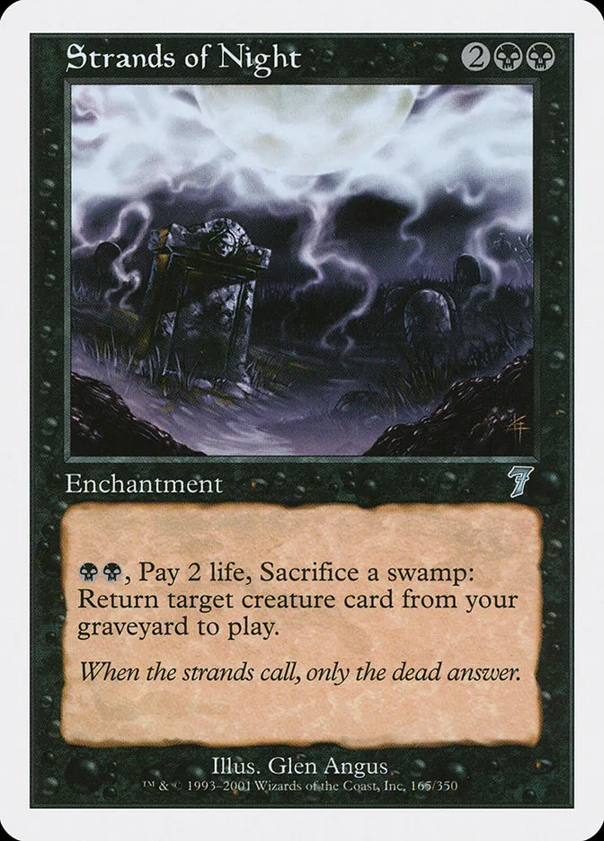 2001 Seventh Edition Strands of Night #165 uncommon card image