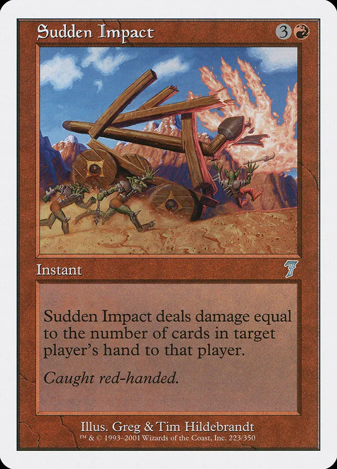 2001 Seventh Edition Sudden Impact uncommon #223 uncommon card image