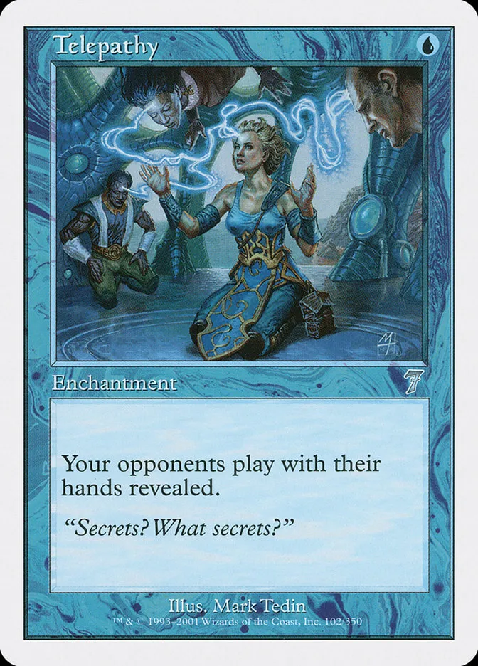 2001 Seventh Edition Telepathy uncommon #102 uncommon card image