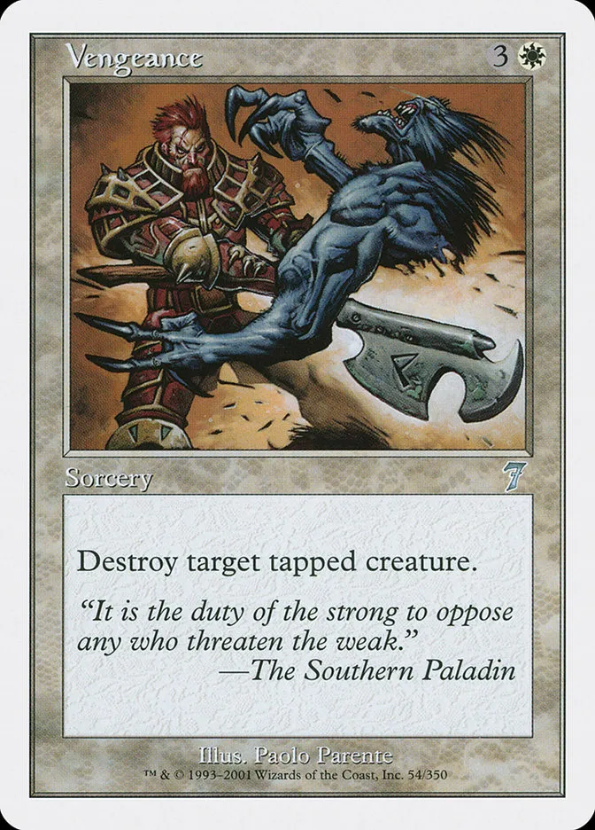 2001 Seventh Edition Vengeance #54 uncommon card image