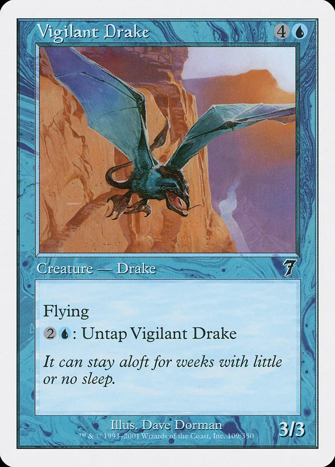 2001 Seventh Edition Vigilant Drake common #109 common card image