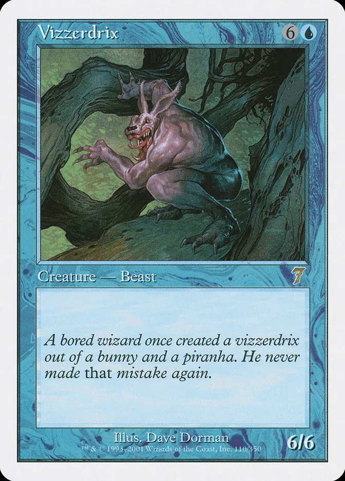 2001 Seventh Edition Vizzerdrix rare #110 rare card image
