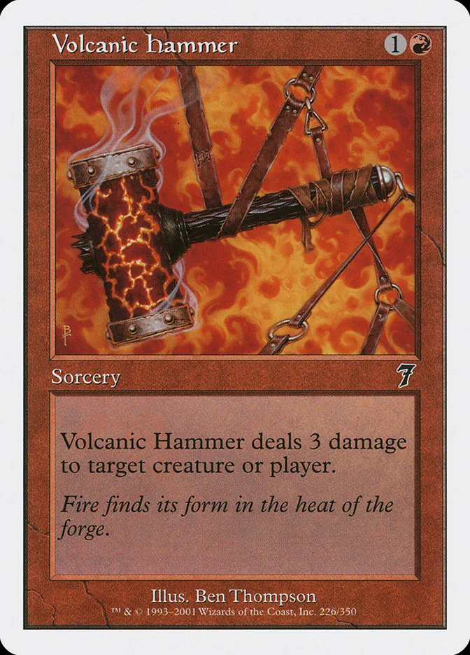 2001 Seventh Edition Volcanic Hammer common #226 common card image