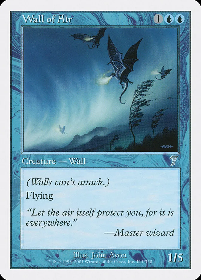 2001 Seventh Edition Wall of Air uncommon #111 uncommon card image