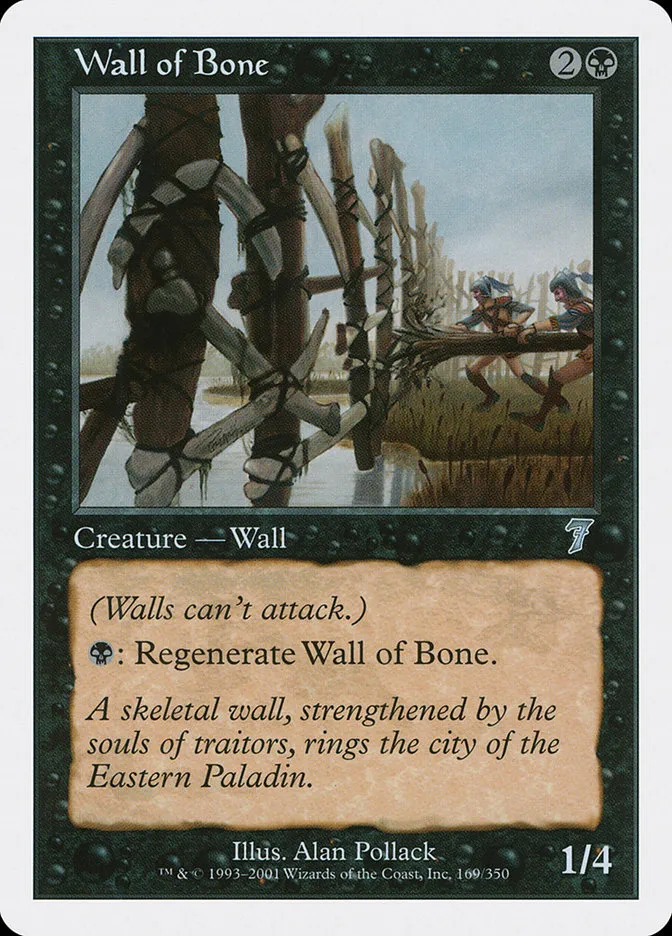 2001 Seventh Edition Wall of Bone uncommon #169 uncommon card image