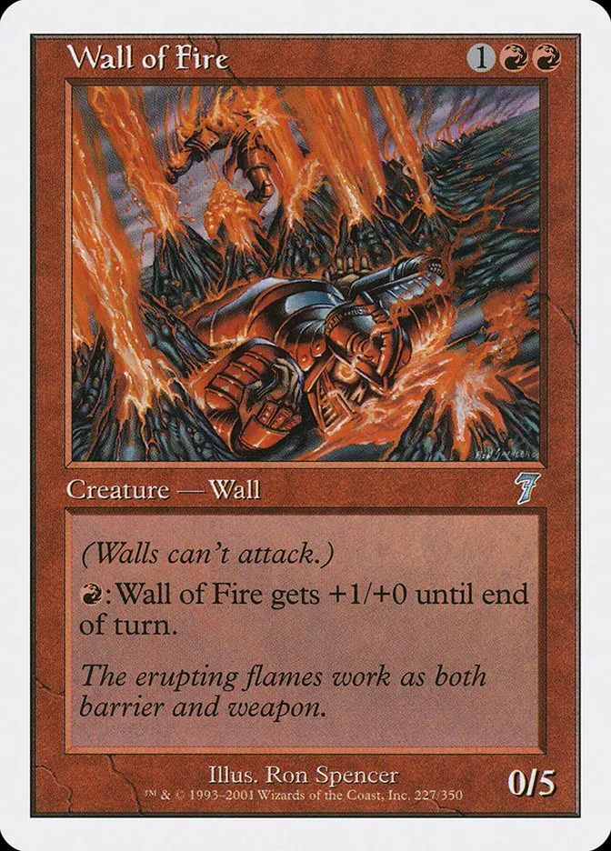 2001 Seventh Edition Wall of Fire uncommon #227 uncommon card image