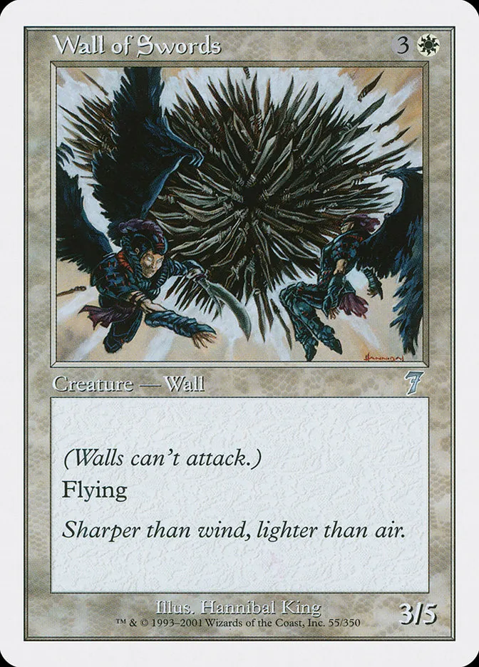 2001 Seventh Edition Wall of Swords #55 uncommon card image
