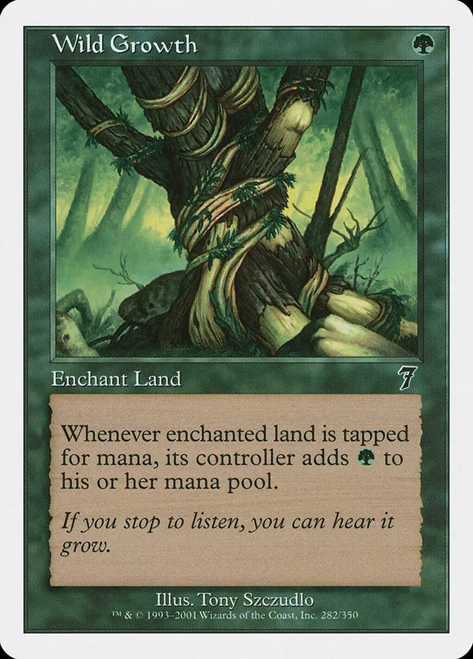 2001 Seventh Edition Wild Growth common #282 common card image