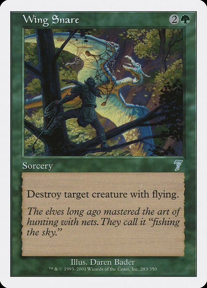 2001 Seventh Edition Wing Snare uncommon #283 uncommon card image