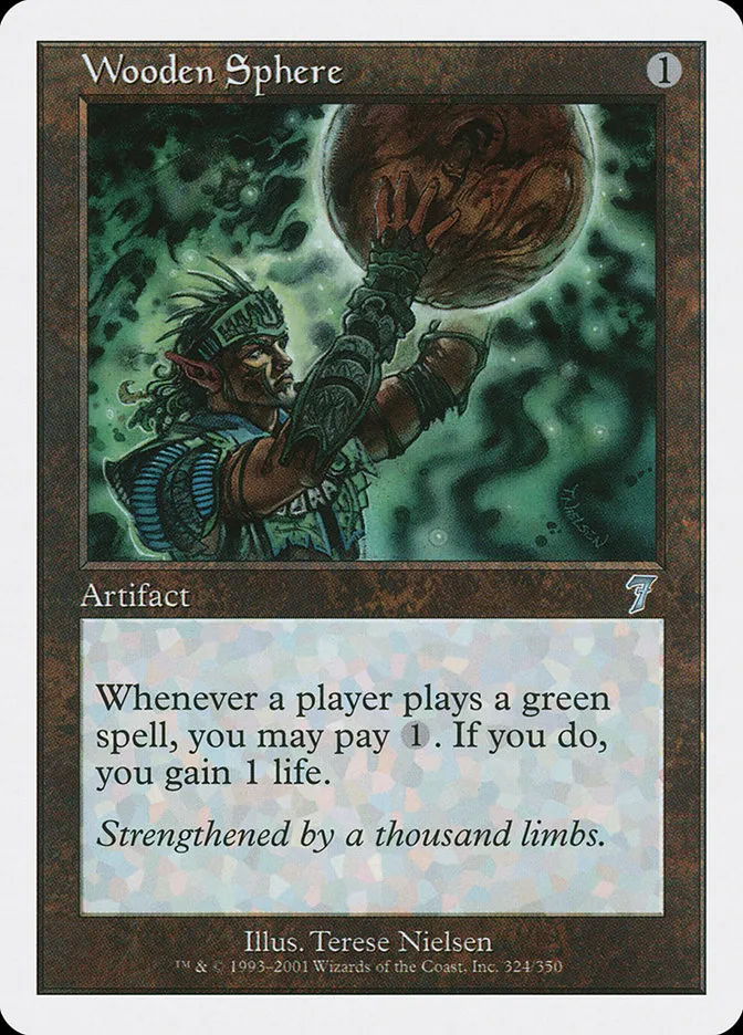 2001 Seventh Edition Wooden Sphere #324 uncommon card image