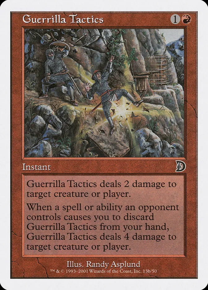 2001 Deckmasters Guerrilla Tactics common #13b common card image