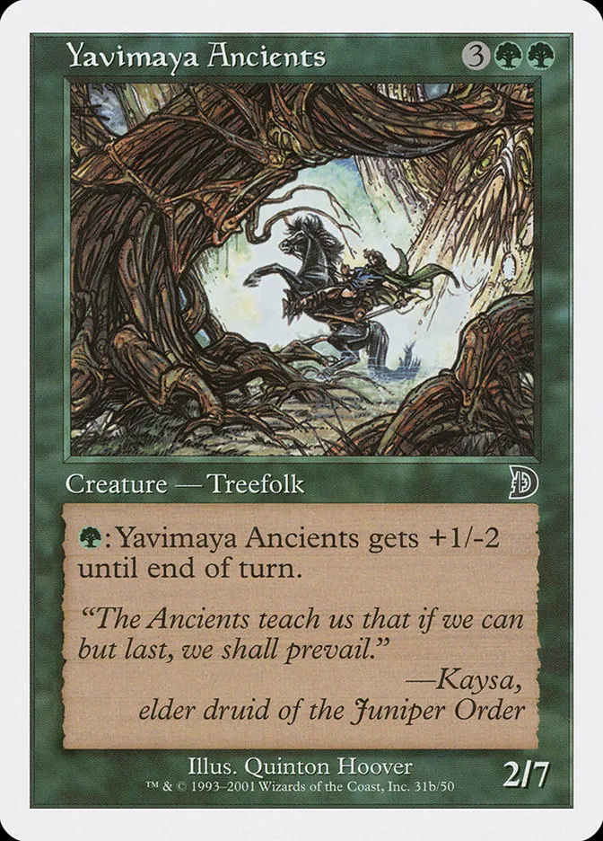 2001 Deckmasters Yavimaya Ancients common #31b common card image