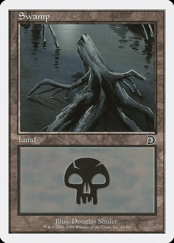 2001 Deckmasters Swamp common #44 common card image