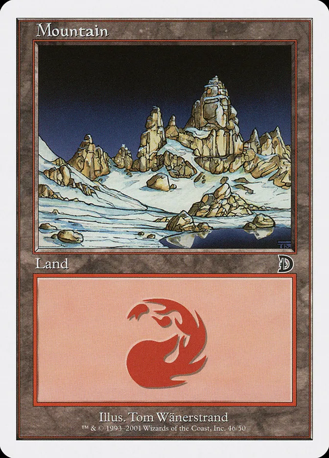 2001 Deckmasters Mountain common #46 common card image