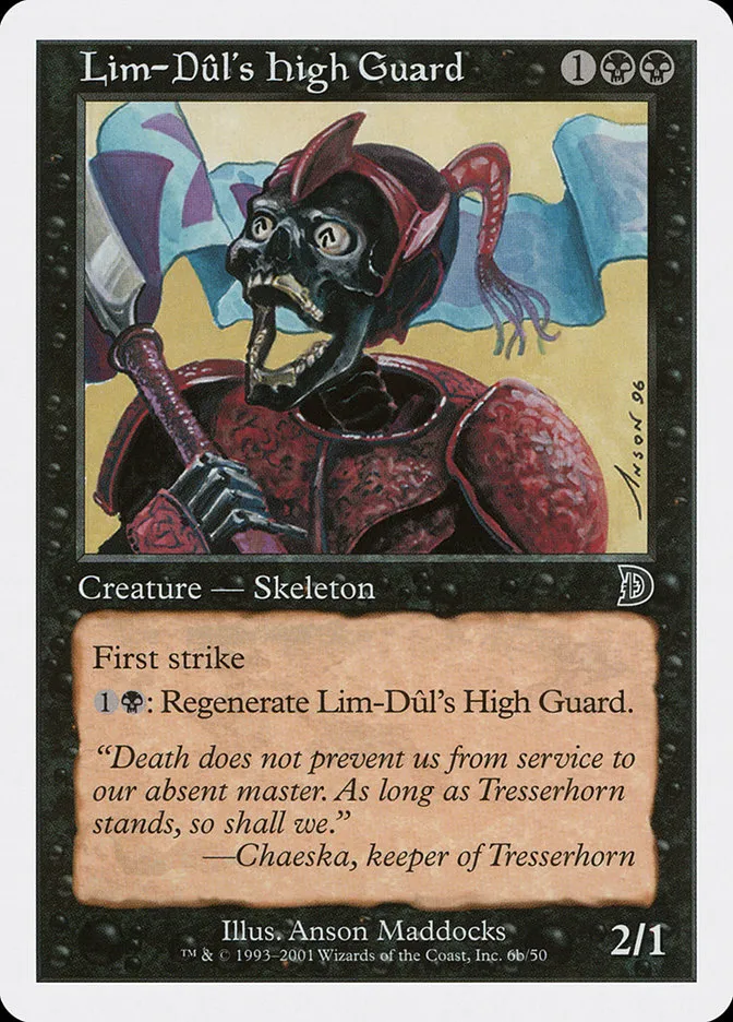 2001 Deckmasters Lim-Dûl's High Guard common #6b common card image