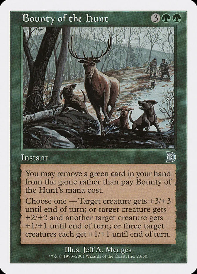 2001 Deckmasters Bounty of the Hunt #23 uncommon card image