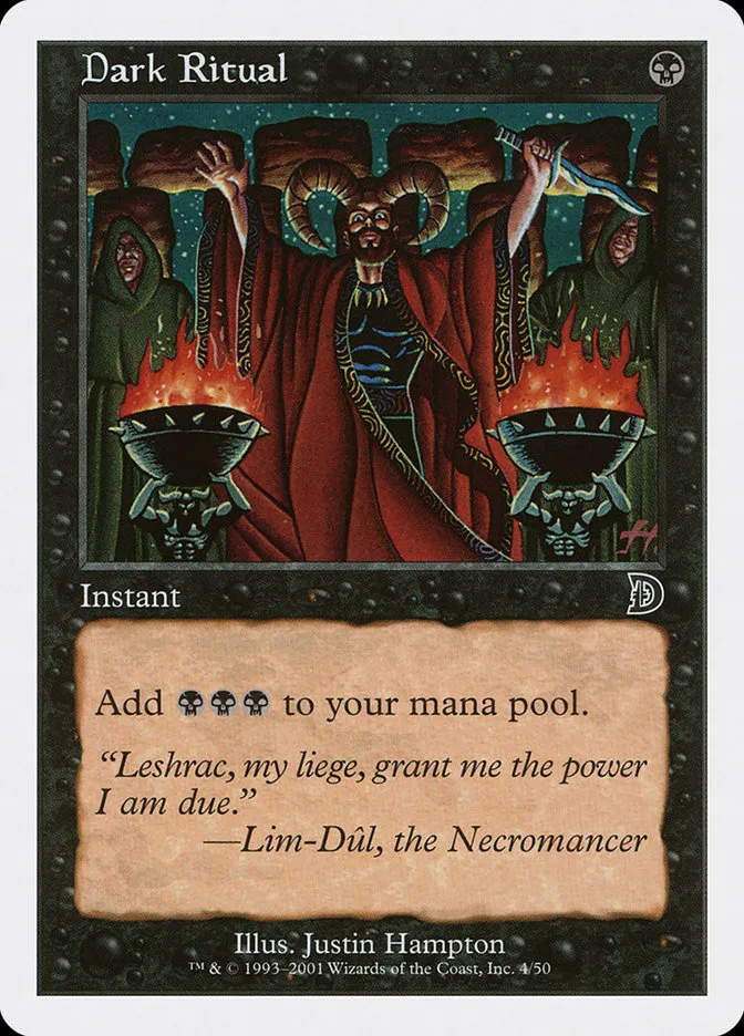 2001 Deckmasters Dark Ritual common #4 common card image