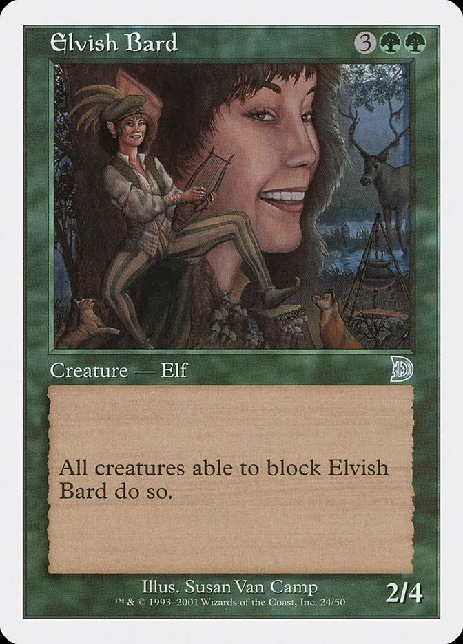 2001 Deckmasters Elvish Bard uncommon #24 uncommon card image