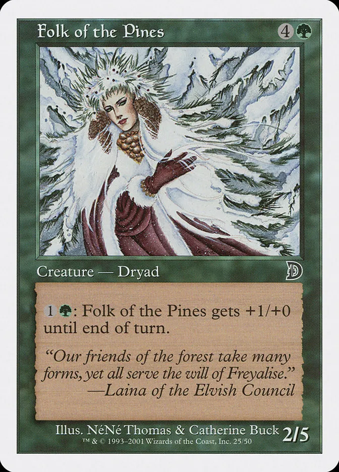 2001 Deckmasters Folk of the Pines #25 common card image