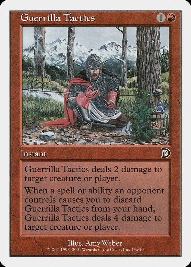 2001 Deckmasters Guerrilla Tactics common #13a common card image