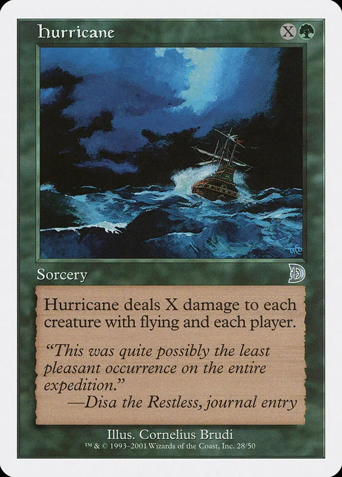 2001 Deckmasters Hurricane uncommon #28 uncommon card image