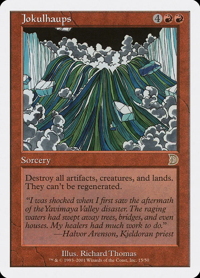 2001 Deckmasters Jokulhaups rare #15 rare card image