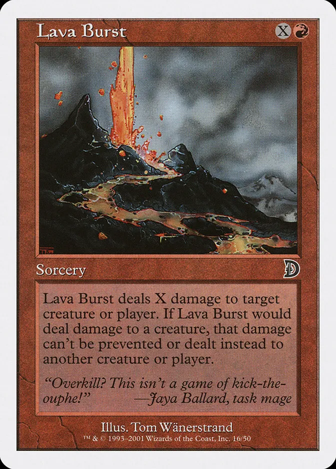 2001 Deckmasters Lava Burst common #16 common card image