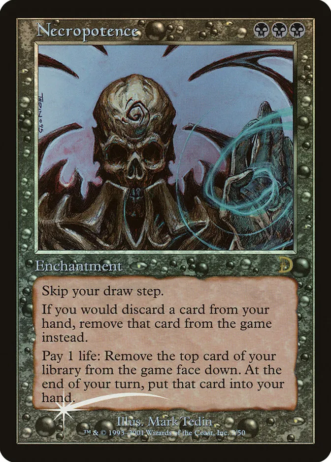 2001 Deckmasters Necropotence rare #7 rare card image