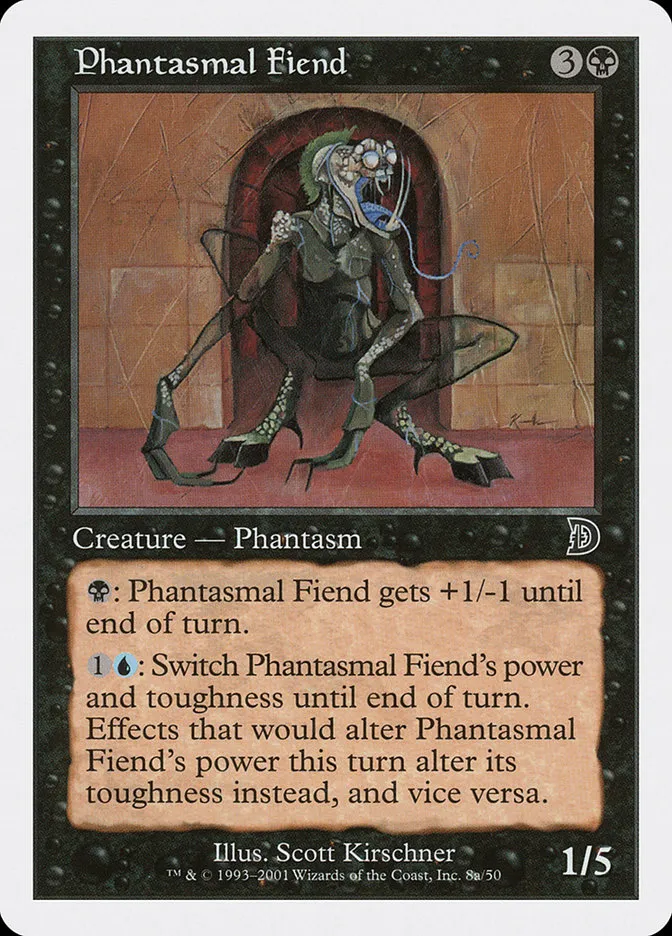 2001 Deckmasters Phantasmal Fiend common #8a common card image