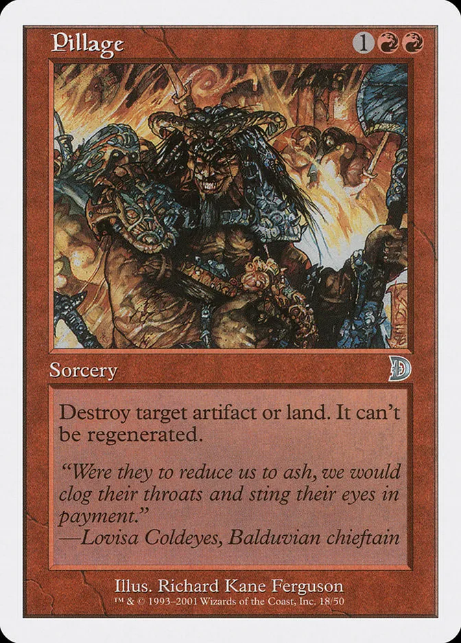 2001 Deckmasters Pillage uncommon #18 uncommon card image