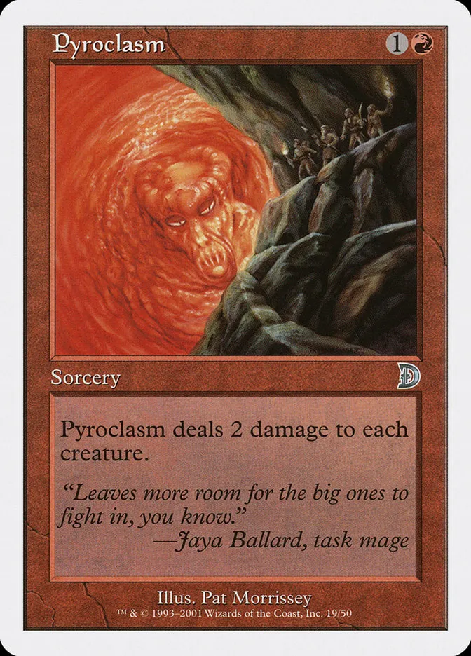 2001 Deckmasters Pyroclasm uncommon #19 uncommon card image