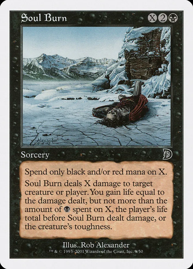 2001 Deckmasters Soul Burn common #9 common card image