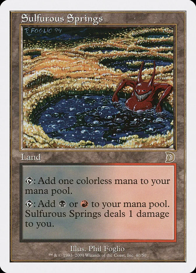 2001 Deckmasters Sulfurous Springs rare #40 rare card image