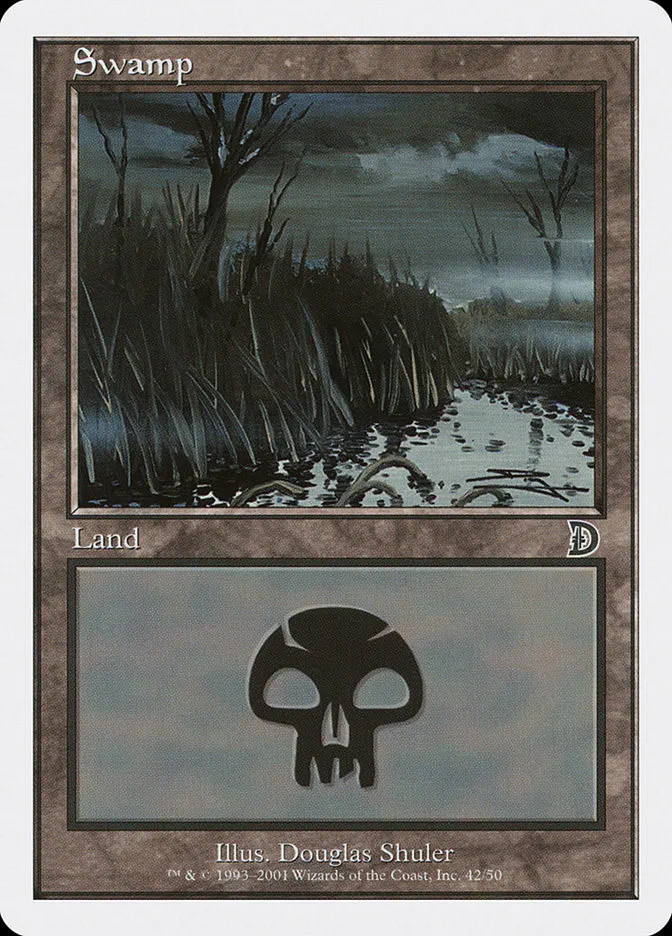 2001 Deckmasters Swamp common #42 common card image